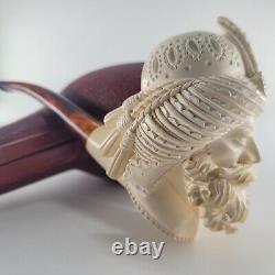 XLarge Barbarossa Meerschaum Pipe hancarved block meerschaum by CPW Pipes #4373