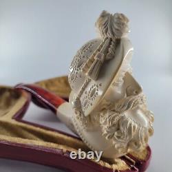 XLarge Cavalier Meerschaum Pipe hancarved block meerschaum by CPW Pipes #2573