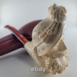 XLarge Cavalier Meerschaum Pipe hancarved block meerschaum by CPW Pipes #2573