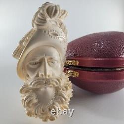 XLarge Cavalier Meerschaum Pipe hancarved block meerschaum by CPW Pipes #2573