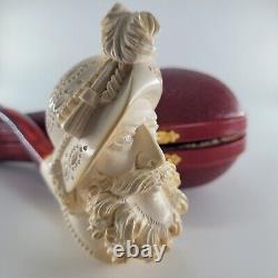 XLarge Cavalier Meerschaum Pipe hancarved block meerschaum by CPW Pipes #2573