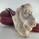 Xlarge Lion Meerschaum Pipe Hancarved Block Meerschaum By Cpw Pipes #3073