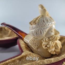 XLarge Sultan Meerschaum Pipe hancarved block meerschaum by CPW Pipes #2173