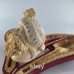 XLarge Sultan Meerschaum Pipe hancarved block meerschaum by CPW Pipes #2173