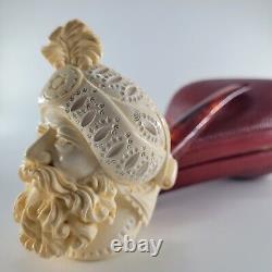 XLarge Sultan Meerschaum Pipe hancarved block meerschaum by CPW Pipes #2173