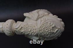 XXL CAVALIER Figure Pipe By YUSUF block Meerschaum New W Case#889