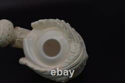 XXL CAVALIER Figure Pipe By YUSUF block Meerschaum New W Case#889