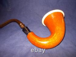 XXL Calabash Pipe Block Meerschaum Bowl Gourd Light Usage 3 Wide Bowl -cala28