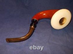 XXL Calabash Pipe Block Meerschaum Bowl Gourd Light Usage 3 Wide Bowl -cala28