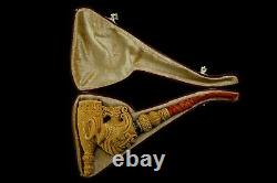 XXL Size Chinese Dragon Pipe By ALTAY Handmade Block Meerschaum-NEW W CASE#206