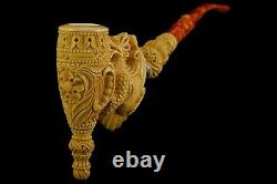 XXL Size Chinese Dragon Pipe By ALTAY Handmade Block Meerschaum-NEW W CASE#206