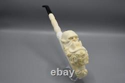 XXL Size Orc Movie Character Pipe Block Meerschaum-NEW Handmade W CASE#1701