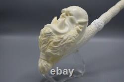 XXL Size Orc Movie Character Pipe Block Meerschaum-NEW Handmade W CASE#1701