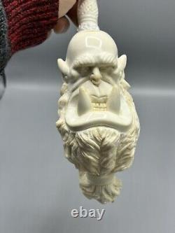 XXL Size Orc Movie Character Pipe Block Meerschaum-NEW Handmade W CASE#1701