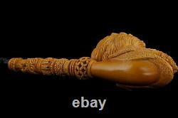 XXXL Ottoman King Pasha Pipe Block Meerschaum-NEW W CASE-stand-tamper#998