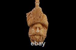 XXXL Size Ottoman King / Pasha Pipe Block Meerschaum-NEW W CASE-tamper#1274