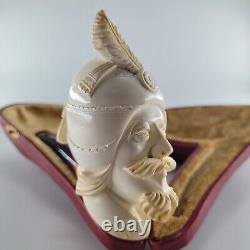 Xlarge Cavalier Meerschaum Pipe hancarved block meerschaum by CPW Pipes #1573