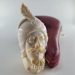 Xlarge Cavalier Meerschaum Pipe hancarved block meerschaum by CPW Pipes #1573