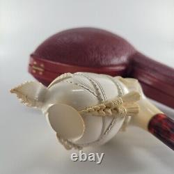 Xlarge Cavalier Meerschaum Pipe hancarved block meerschaum by CPW Pipes #1573