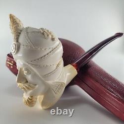 Xlarge Cavalier Meerschaum Pipe hancarved block meerschaum by CPW Pipes #1573