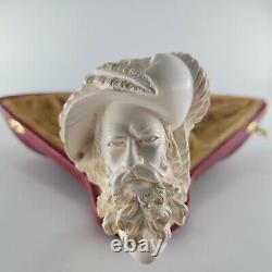 Xlarge Cavalier Meerschaum Pipe hancarved block meerschaum by CPW Pipes #473