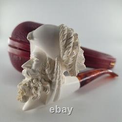 Xlarge Cavalier Meerschaum Pipe hancarved block meerschaum by CPW Pipes #473