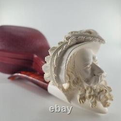 Xlarge Cavalier Meerschaum Pipe hancarved block meerschaum by CPW Pipes #473