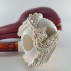 Xlarge Cavalier Meerschaum Pipe hancarved block meerschaum by CPW Pipes #473