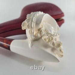 Xlarge Cavalier Meerschaum Pipe hancarved block meerschaum by CPW Pipes #473