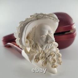 Xlarge Cavalier Meerschaum Pipe hancarved block meerschaum by CPW Pipes #473