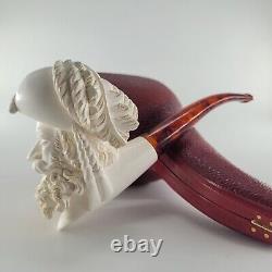 Xlarge Cavalier Meerschaum Pipe hancarved block meerschaum by CPW Pipes #473