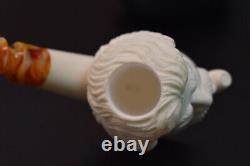 Yunus ege Mark Twain Figure Pipe New Block Meerschaum Handmade W Case#43