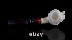 Yunus ege Mark Twain Figure Pipe New Block Meerschaum Handmade W Case#658