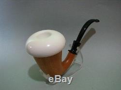 (not A Gourd) Calabash Block Meerschaum Stone Bowl Sherlock Holmes Tobacco Pipe